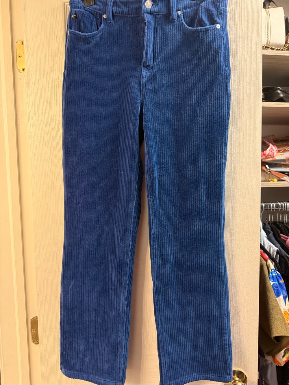 KanCan Women's Corduroy Pants in Royal Blue